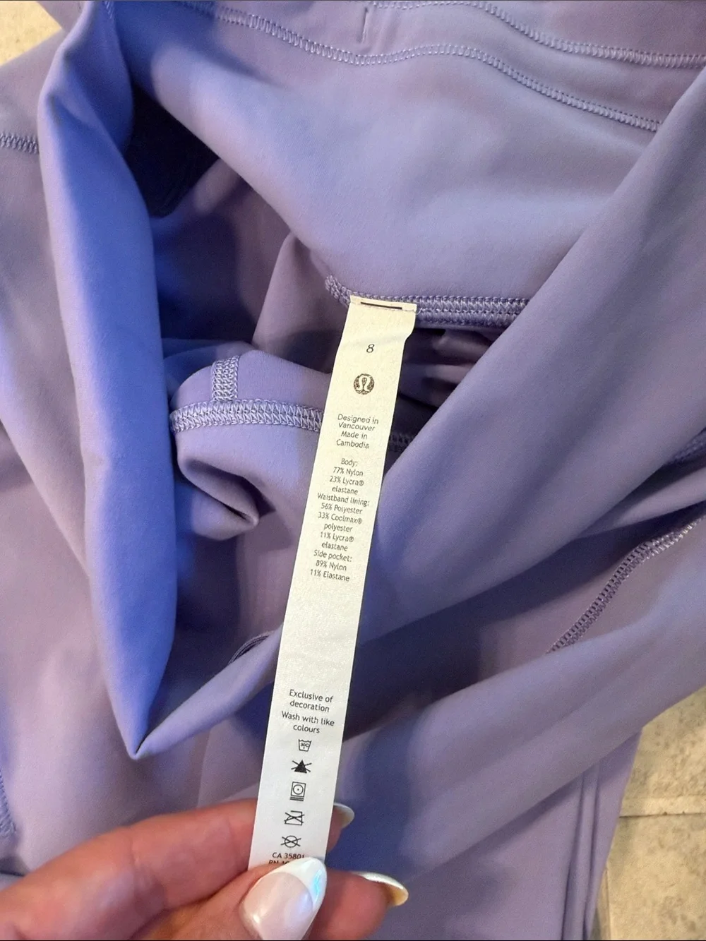 lululemon athletica Purple Leggings with Side Pocket